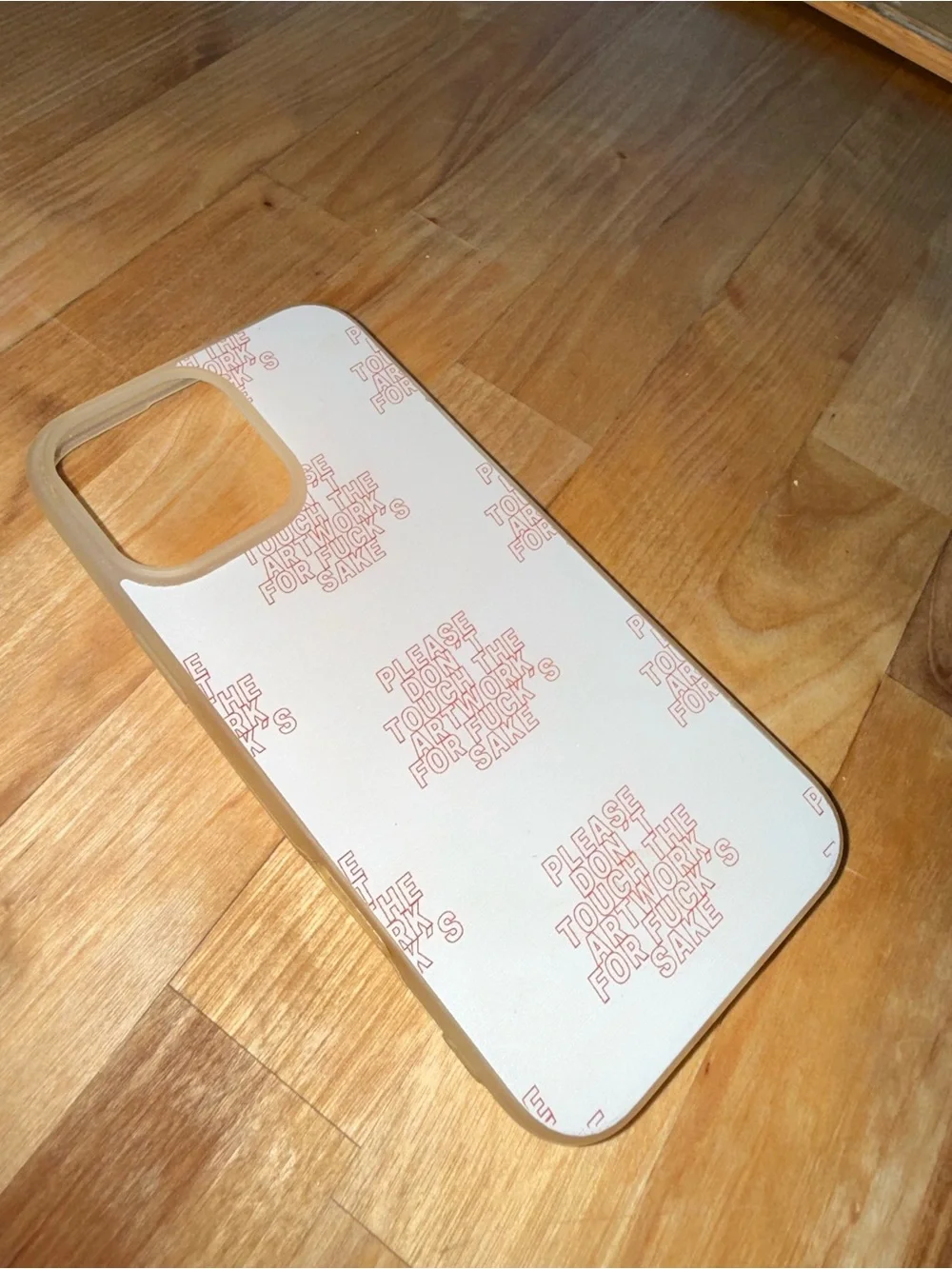 NWOT “Please Don’t Touch the Artwork” Silicone iPhone 16 ProMax case